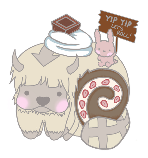 Appa Cake Roll Sticker